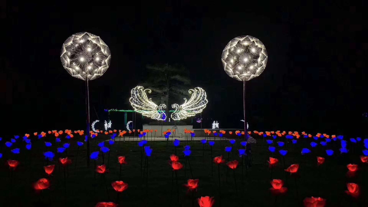 metal dandelion sculptures (4)