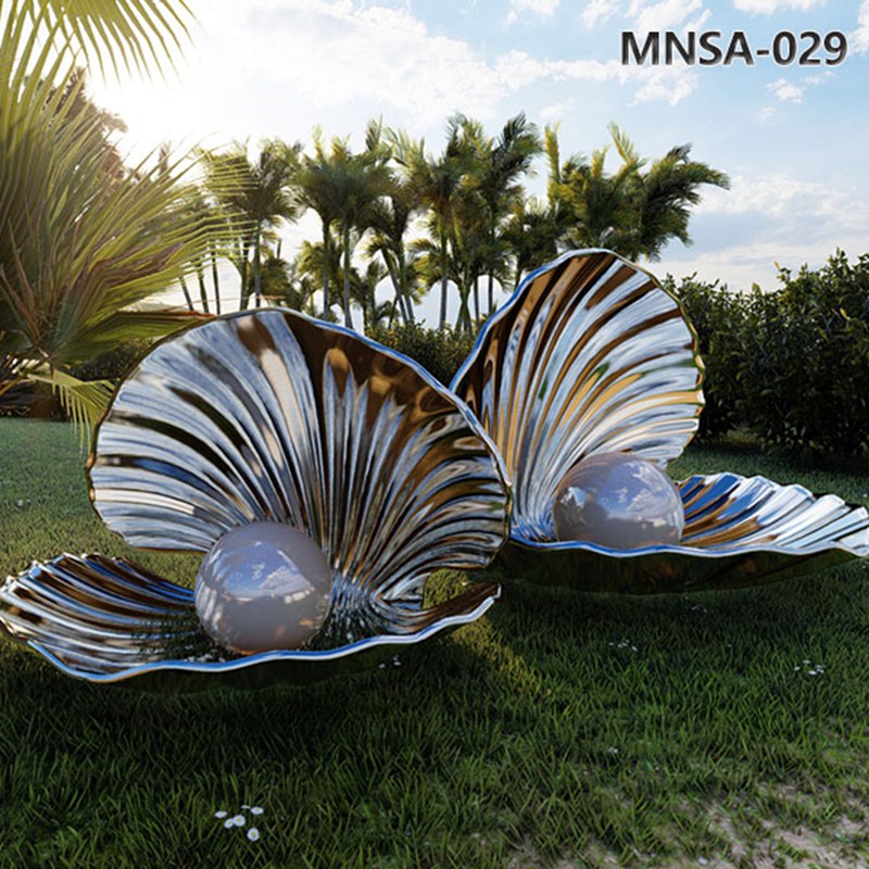 Outdoor Metal Sea Shells Sculpture Decor Manufacturer MNSA-029