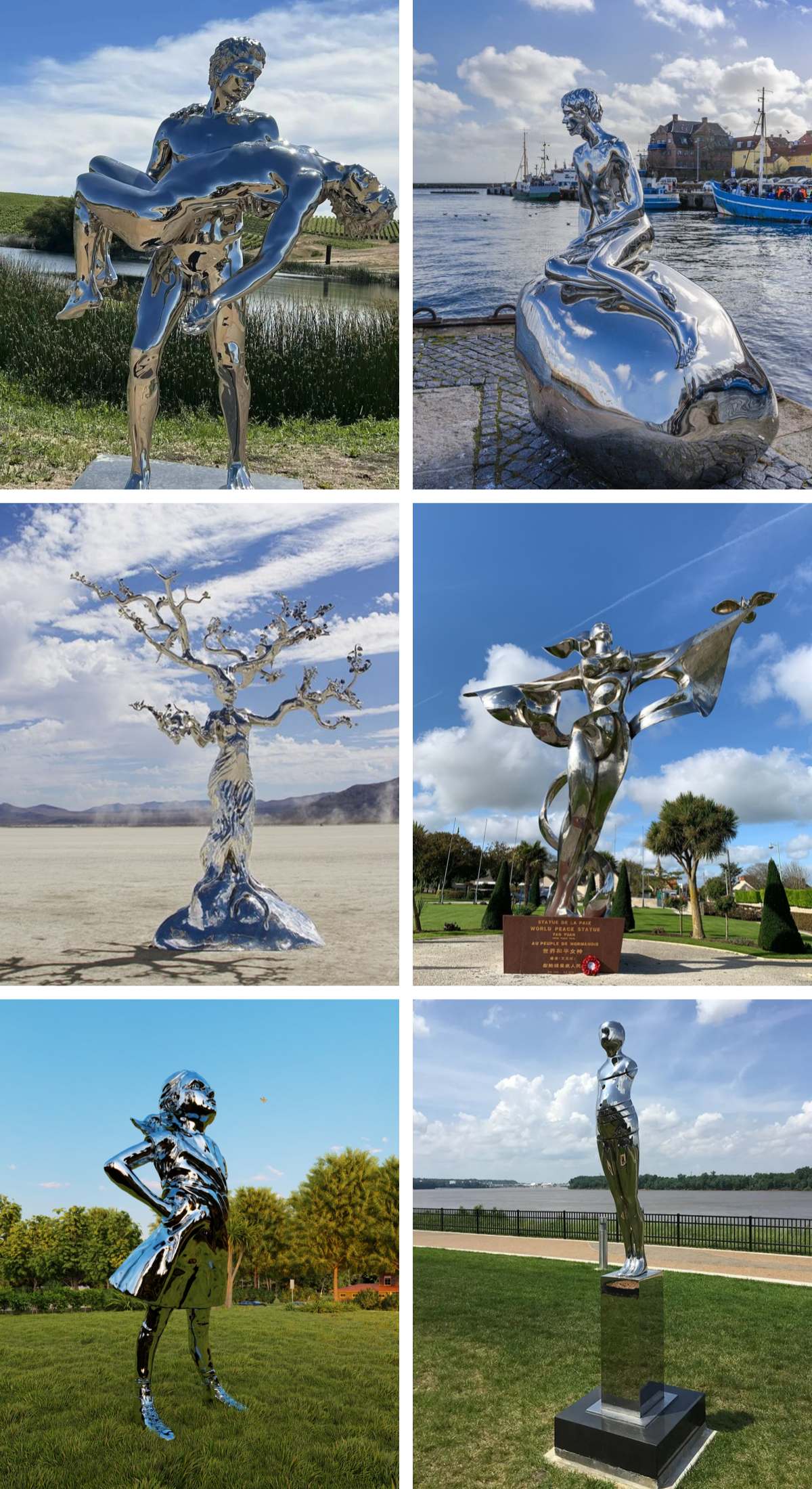 STAINLESS STEEL FIGURE STATUES