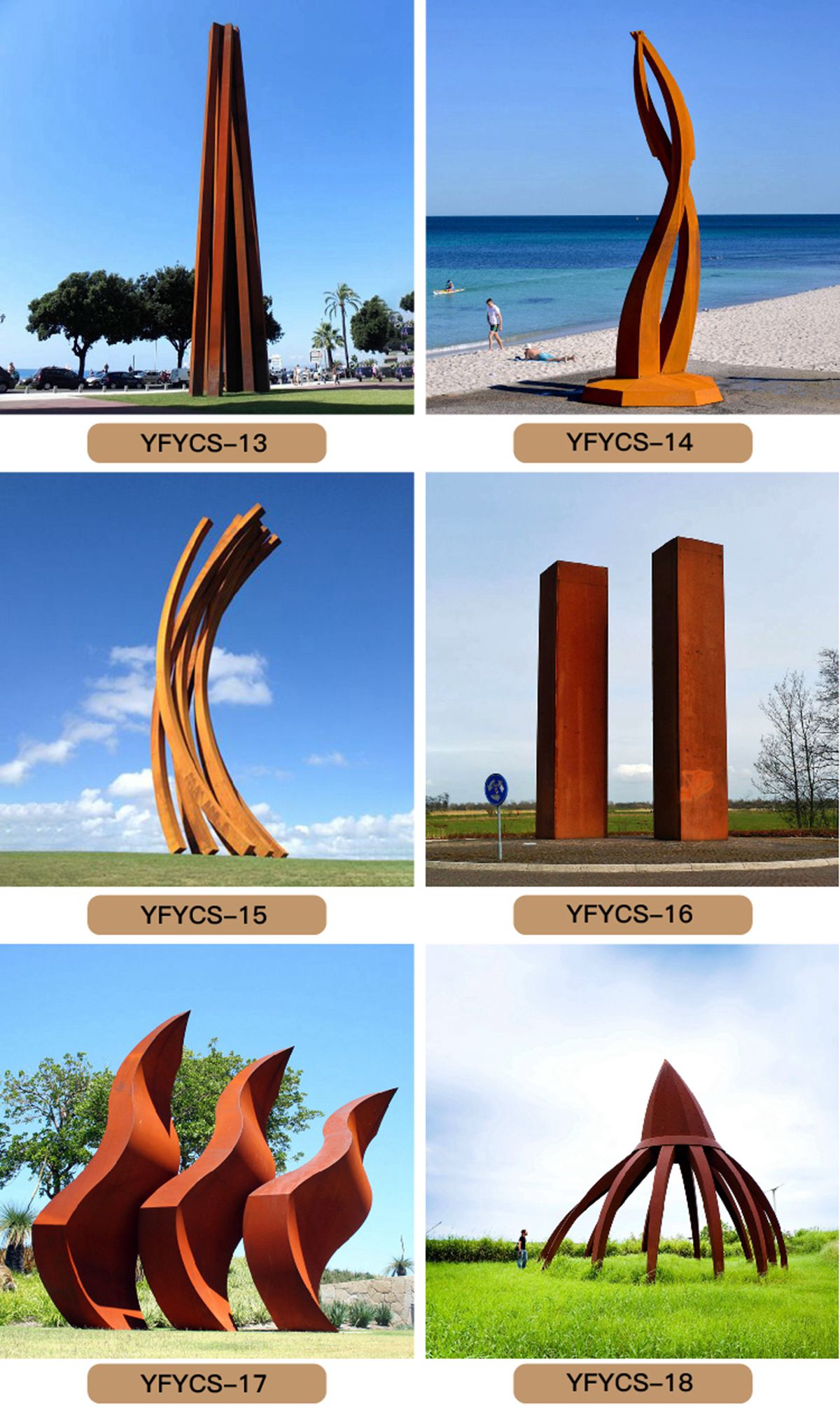 corten steel garden sculpture (1)