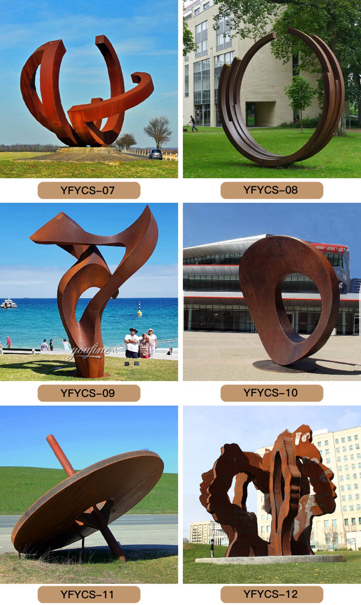 corten steel garden sculpture (4)