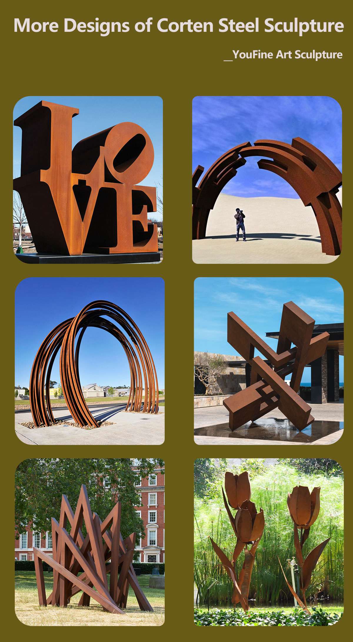 corten steel sculpture for garden (1)