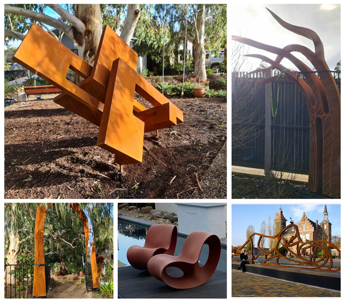 corten steel sculpture for garden (5)