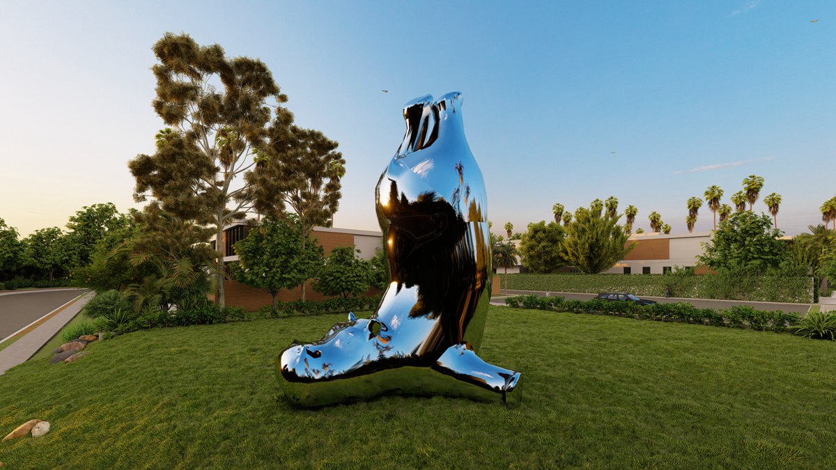 metal hippo sculpture (9)