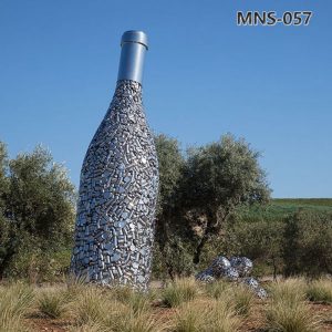 stainless steel bottle sculpture (3)