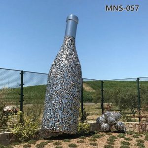stainless steel bottle sculpture (4)