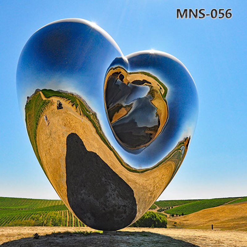 Love Me Metal Large Heart Sculpture for Outdoor MNS-056