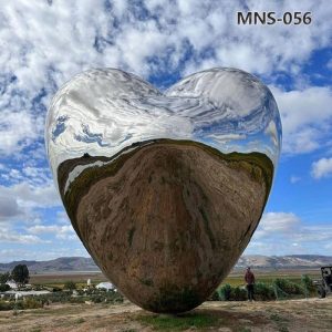 stainless steel heart sculpture (3)