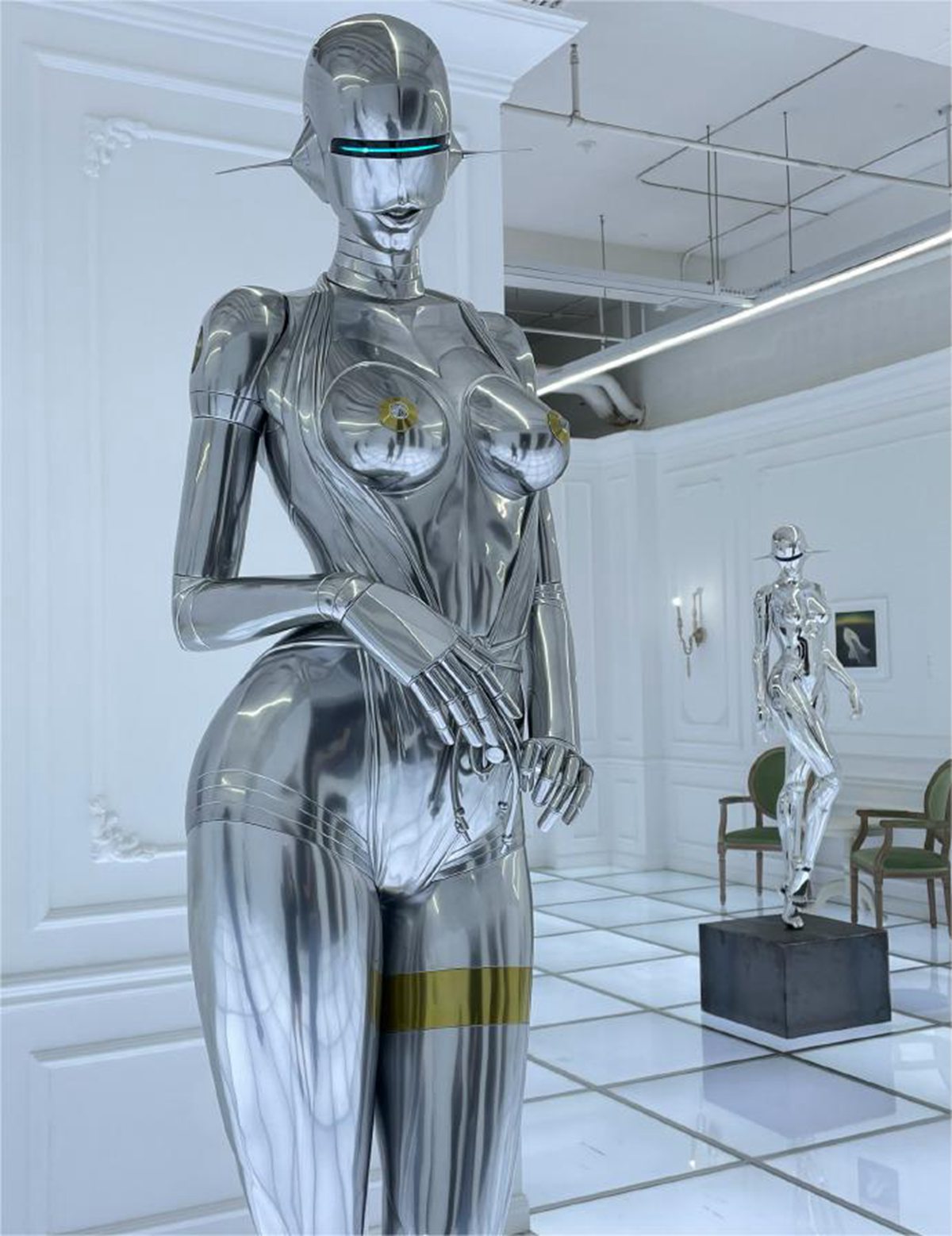 stainless steel robot sculpture (13)