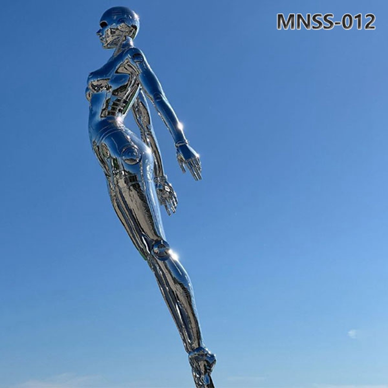 Famous Female Stainless Steel Robot Sculpture Replica MNSS-012