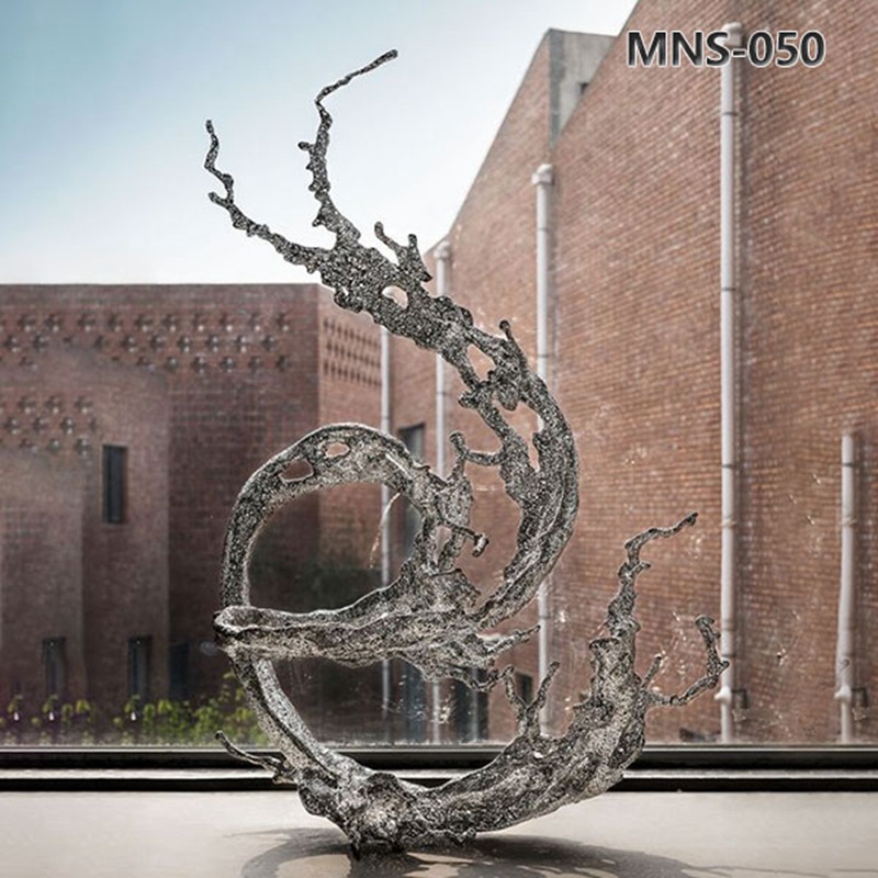 Metal Abstract Sculpture Stainless Steel Dripping Decor MNS-050