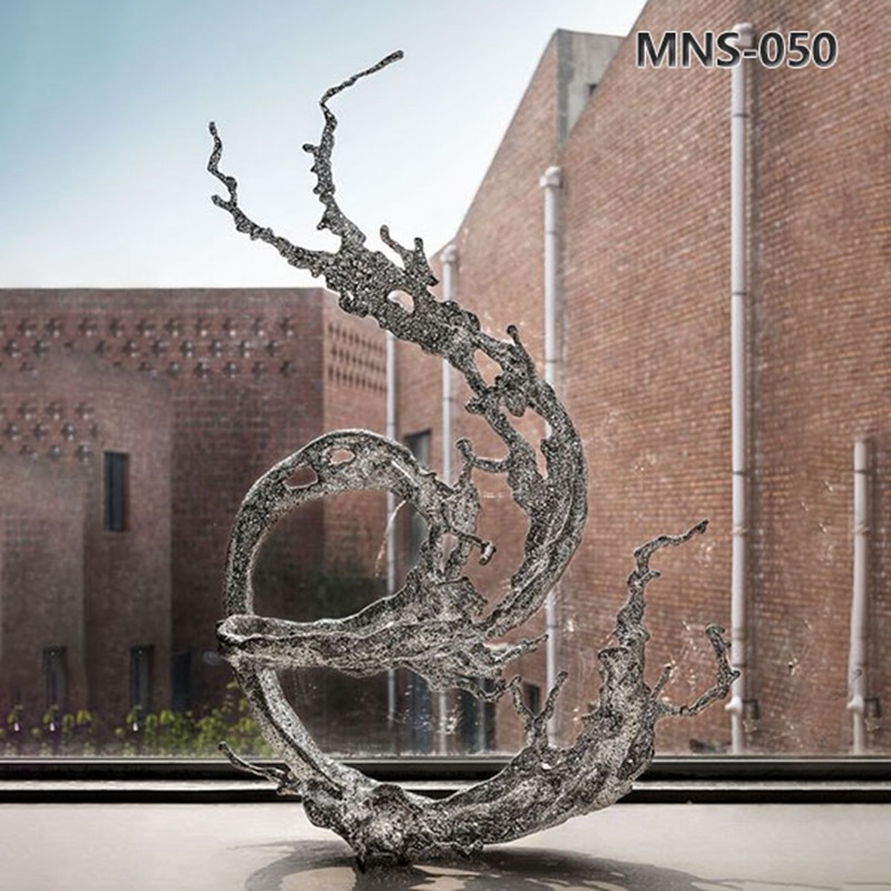 Metal Abstract Sculpture Stainless Steel Dripping Decor MNS-050