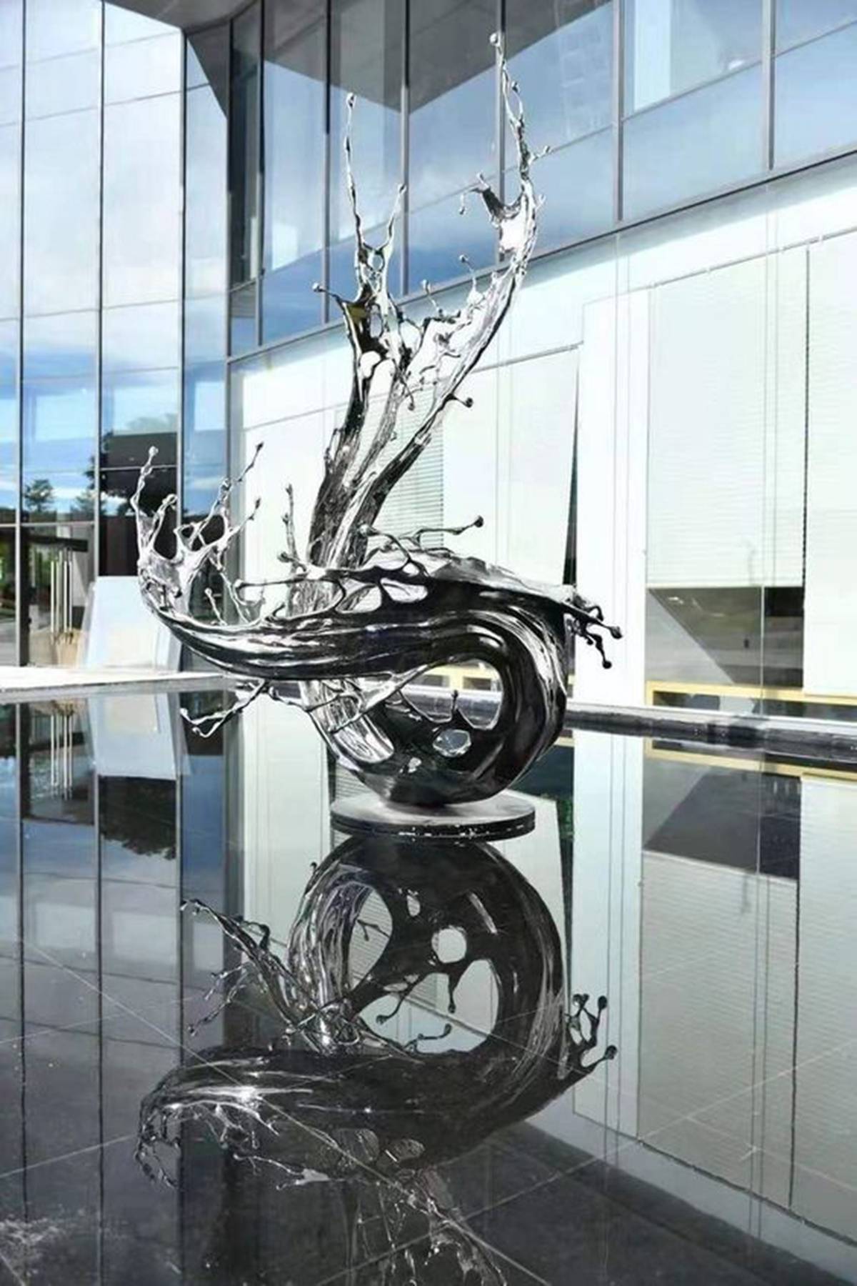 tainless steel spray sculpture for sale (6)