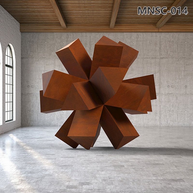 Modern Abstract Corten Steel Sculptures for Sale MNSC-014