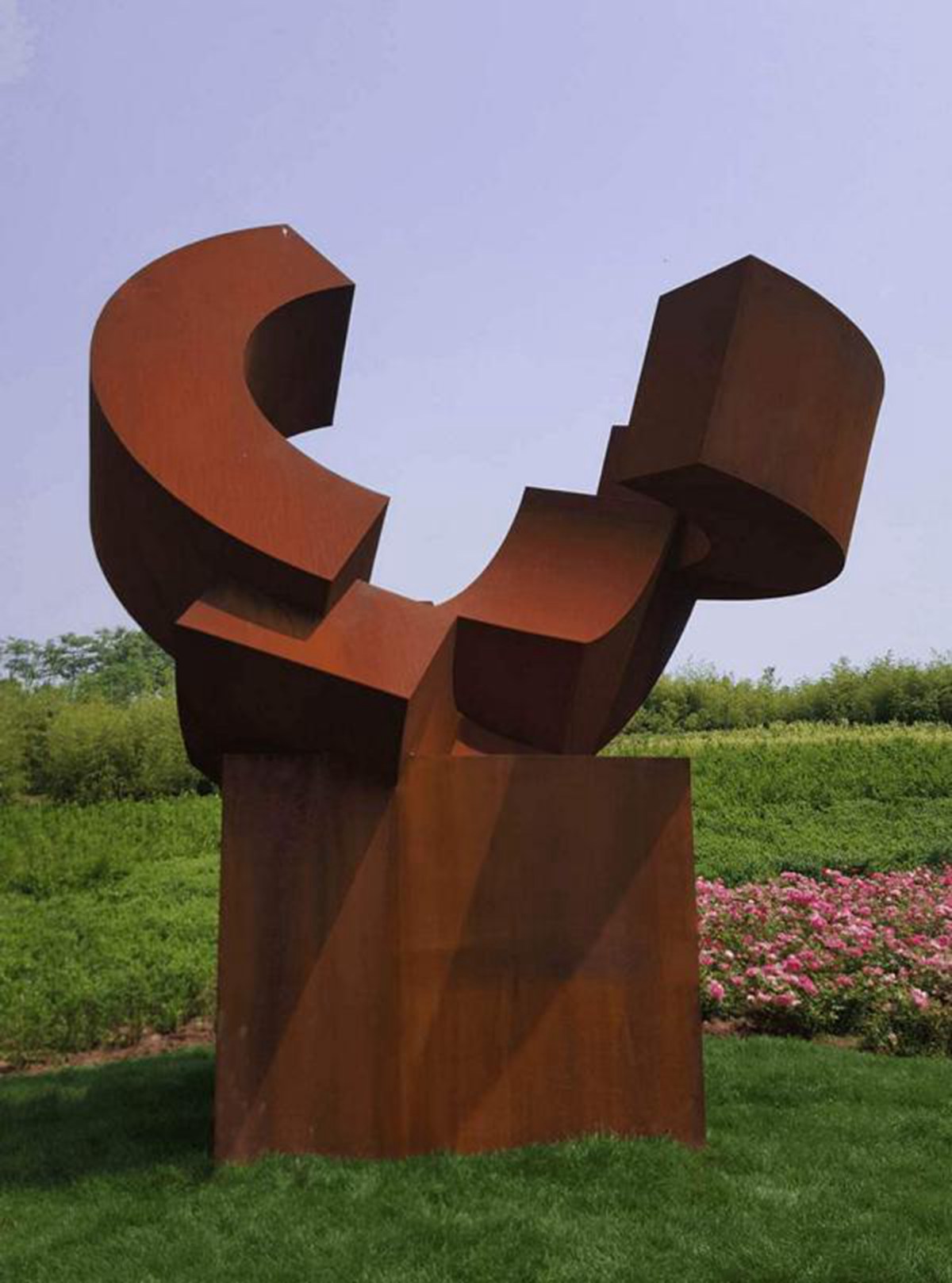 corten steel garden sculpture (1)