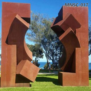 corten steel garden sculpture (2)