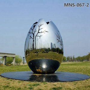 stainless steel eggs sculpture (1)