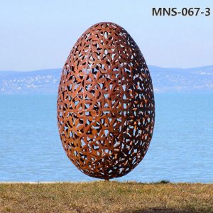 stainless steel eggs sculpture (3)