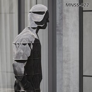 stainless steel figure sculpture (2)