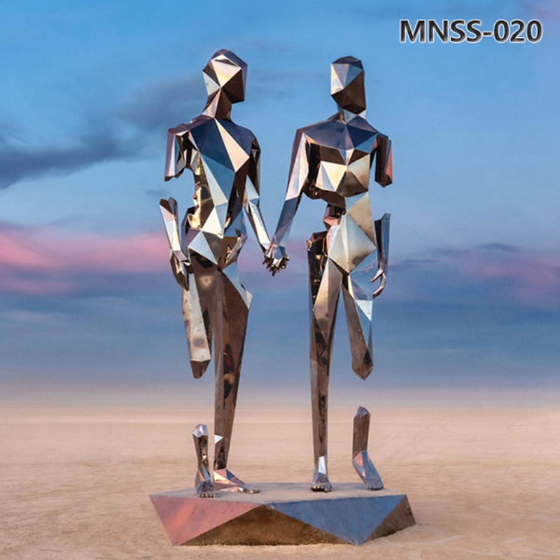 Geometric Polished Broken But Together Sculpture Manufacturer MNSS–020