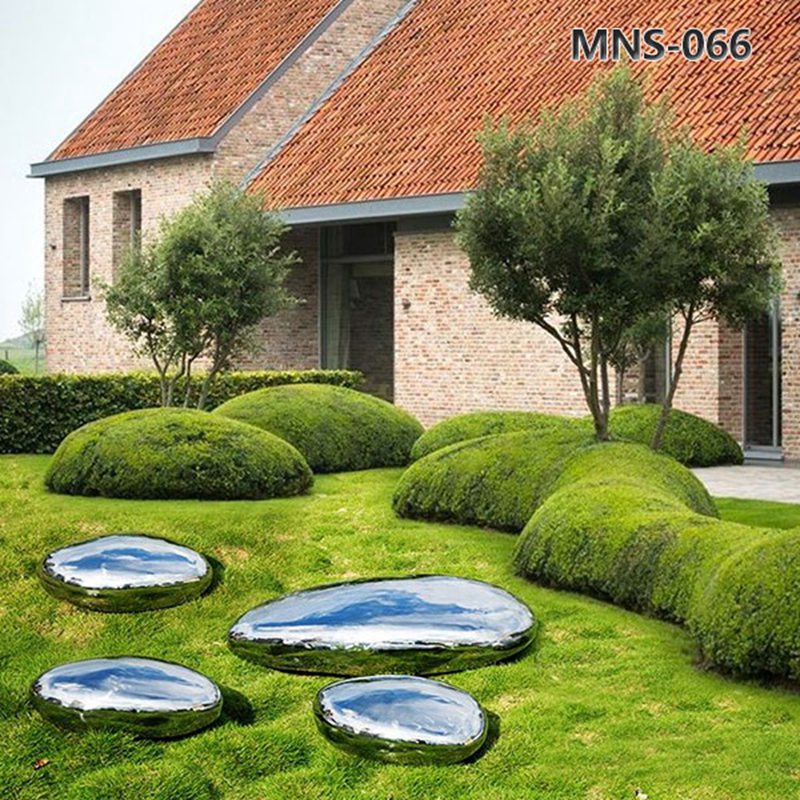 High-polished Stainless Steel Pebbles Sculpture Decor MNSS–066