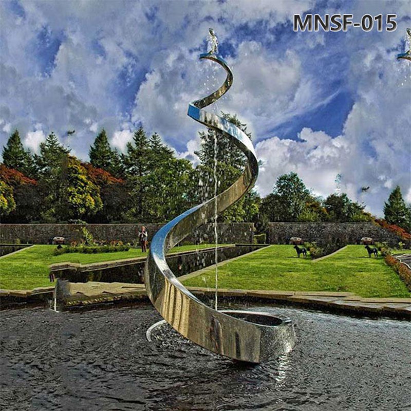 Outdoor Stainless Steel Artistic Fountains for Sale MNSF-015