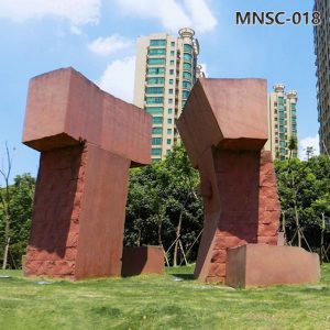 corten steel garden sculpture (1)