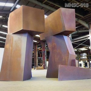 corten steel garden sculpture (3)