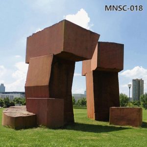 corten steel garden sculpture (4)