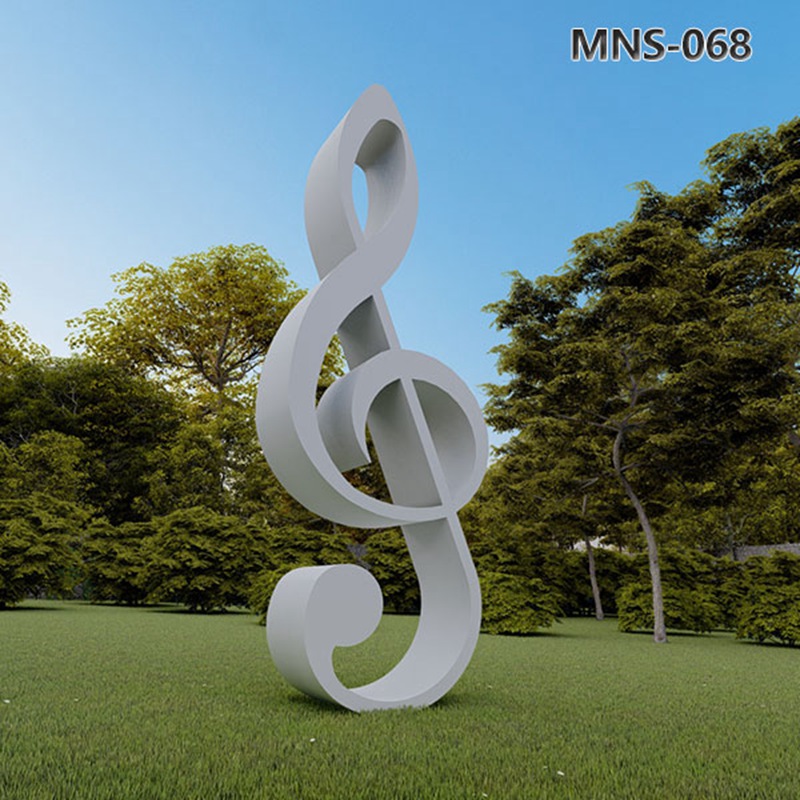 Custom Stainless Steel Music Note Sculpture Manufacturer MNS-068