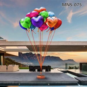 stainless steel balloon sculpture for garden (1)