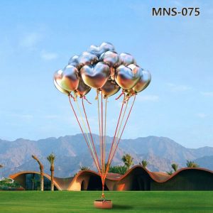 stainless steel balloon sculpture for garden (3)