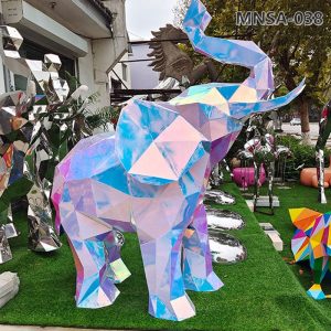 stainless steel elephant statue (1)