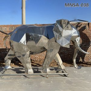 stainless steel elephant statue (3)