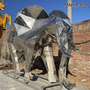 stainless steel elephant statue (4)