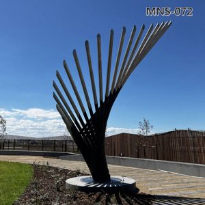 stainless steel wing sculpture (1)