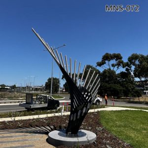 stainless steel wing sculpture (2)