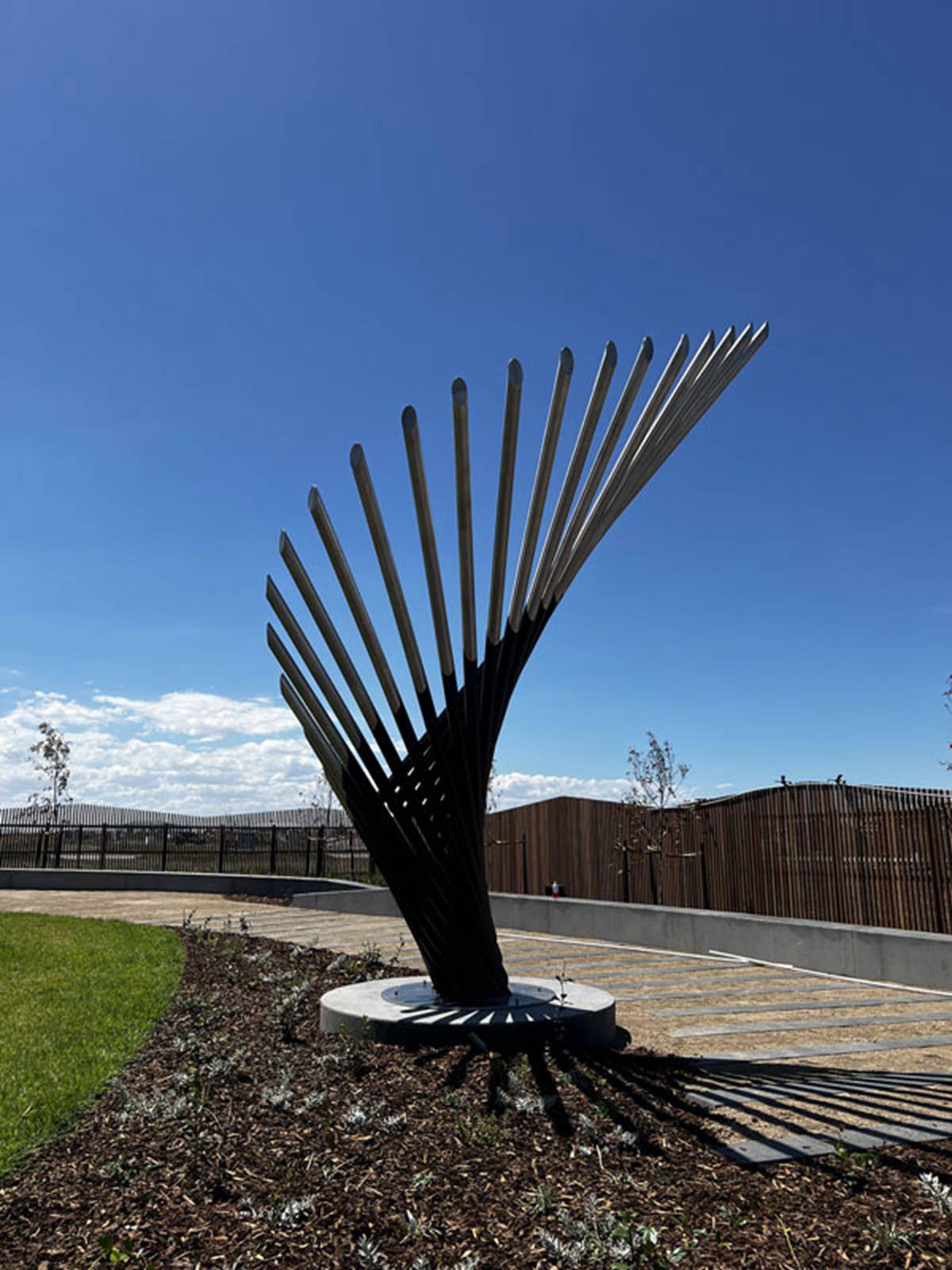 stainless steel wing sculpture (5)