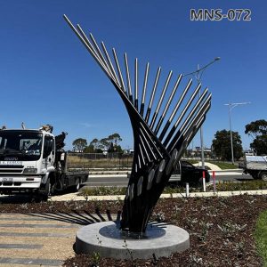 stainless steel wing sculpture (5)