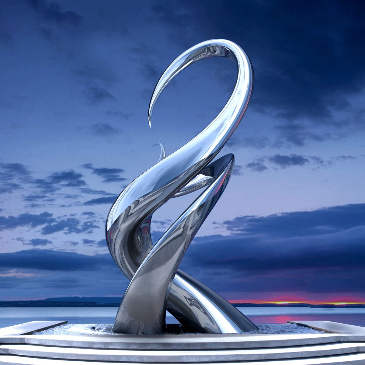 abstract metal sculpture (10)