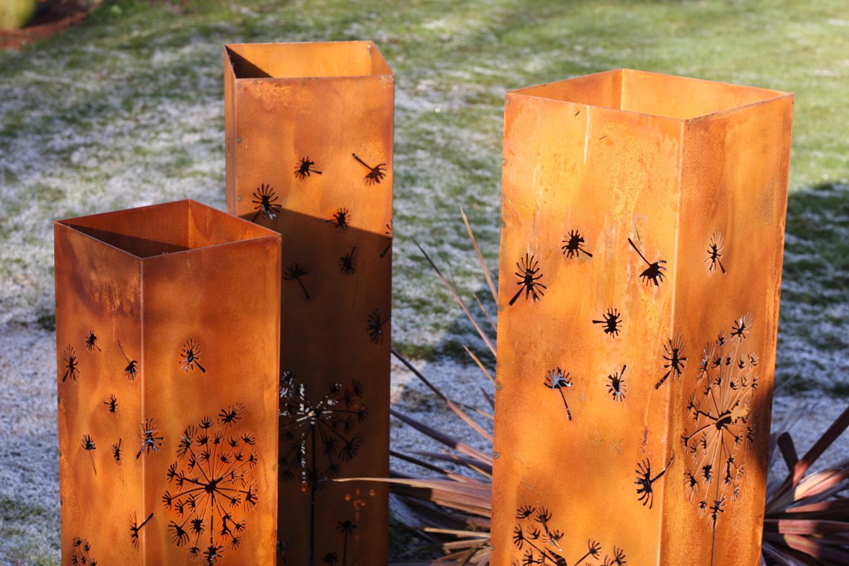 corten steel column sculpture (3)