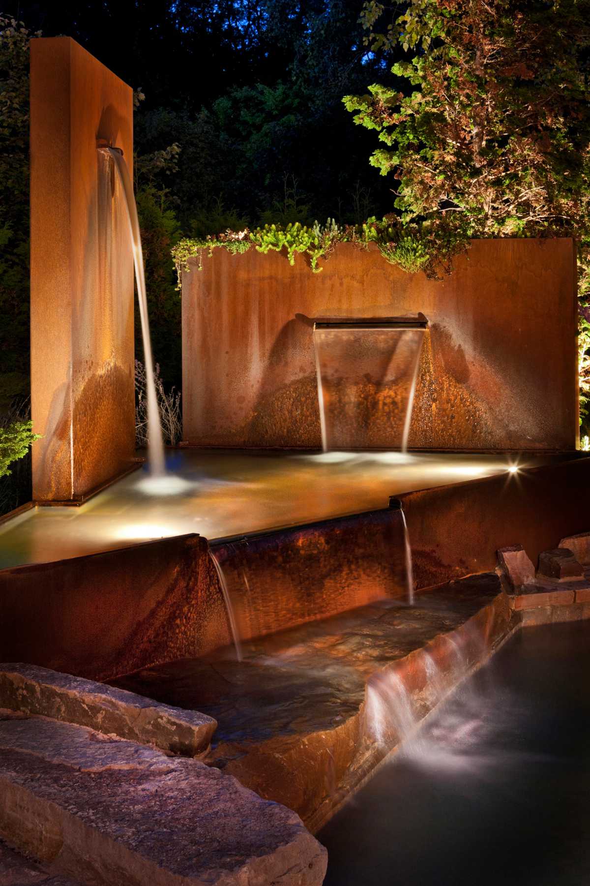 corten steel water fountain (4)