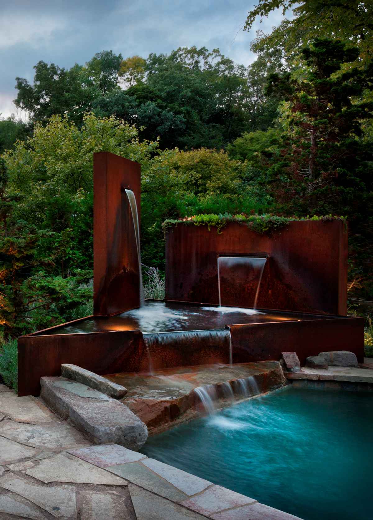 corten steel water fountain (6)