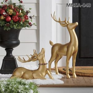 gold deer statue (1)