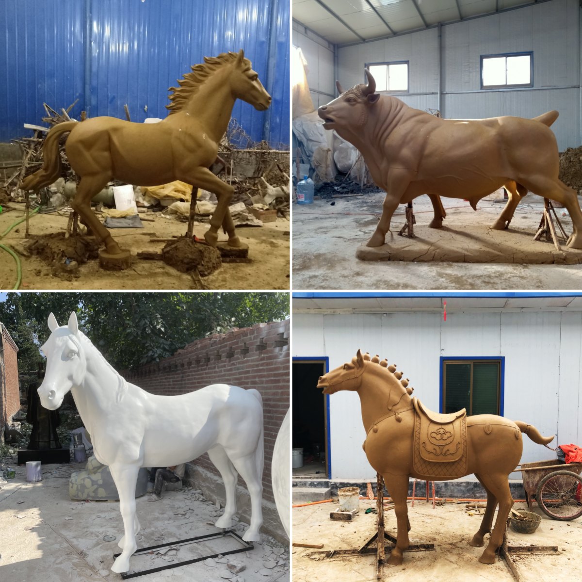 horse clay model