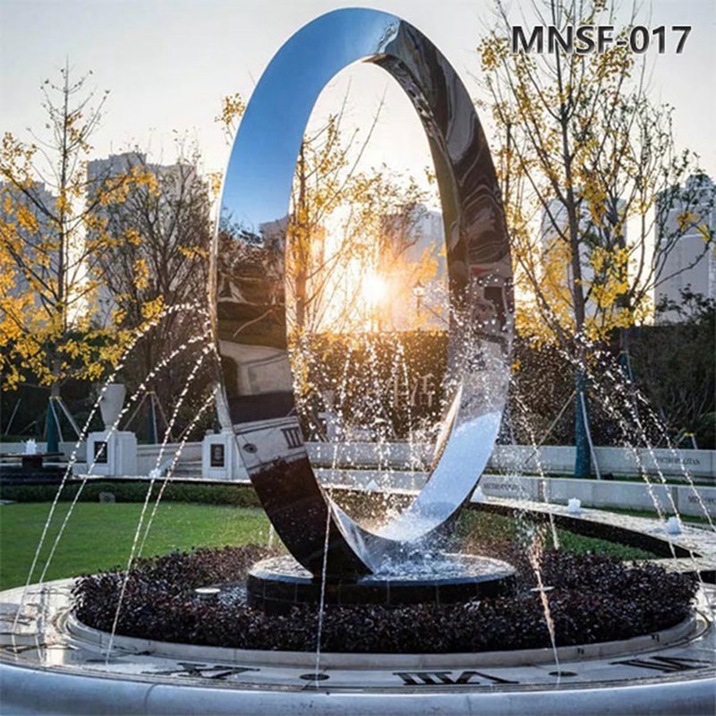Mobius Circle Large Metal Water Feature MNSF–017