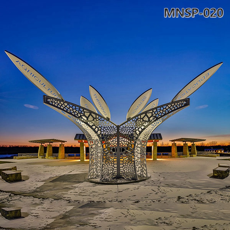 Landscape Large Metal Leaf Sculpture MNSP-020