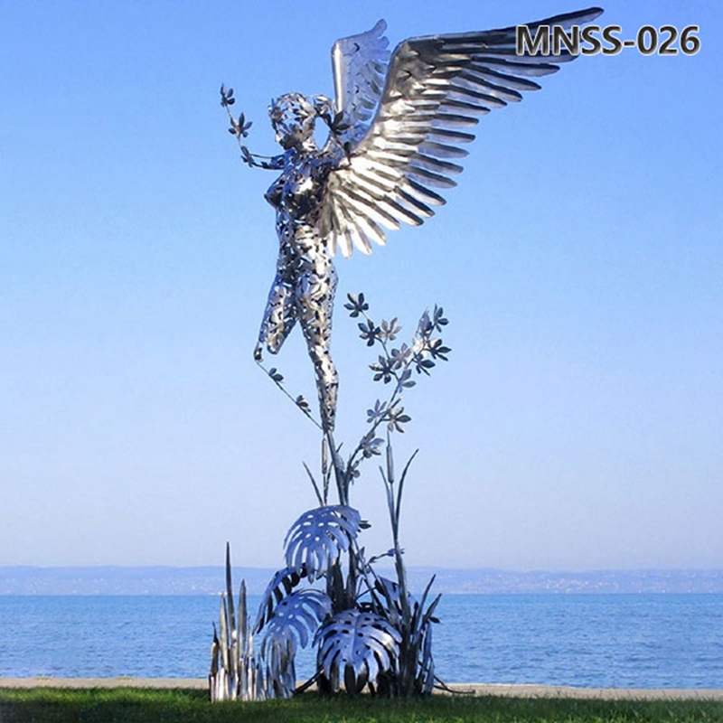 Modern Stainless Steel Fairy Metal Sculptures MNSS–026