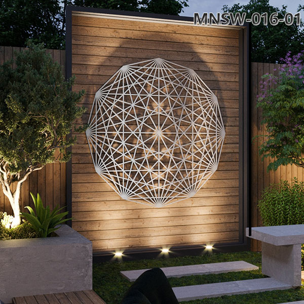 Stainless Steel Contemporary Outdoor Metal Wall Art