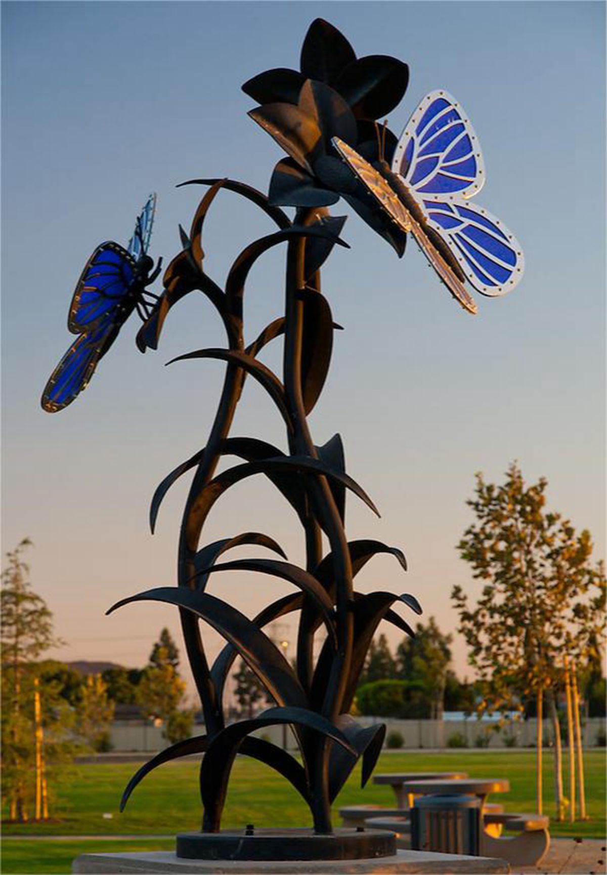stainless steel butterfly sculpture (4)